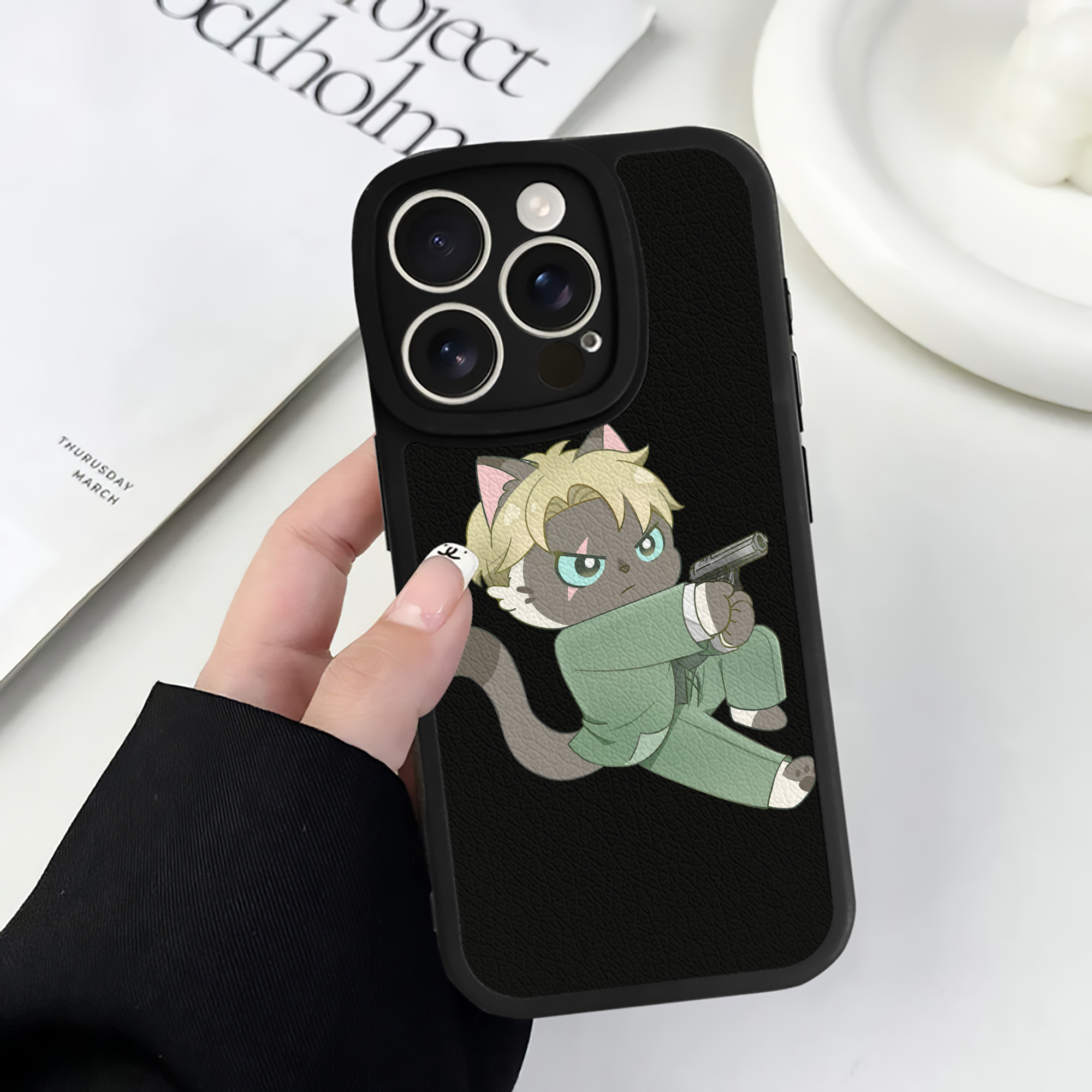 （画像用） SPY×FAMILY间谍家家酒 【iPhone 16シリーズ対応】シリコンスマホケース（レザー調） 材質：シリコン